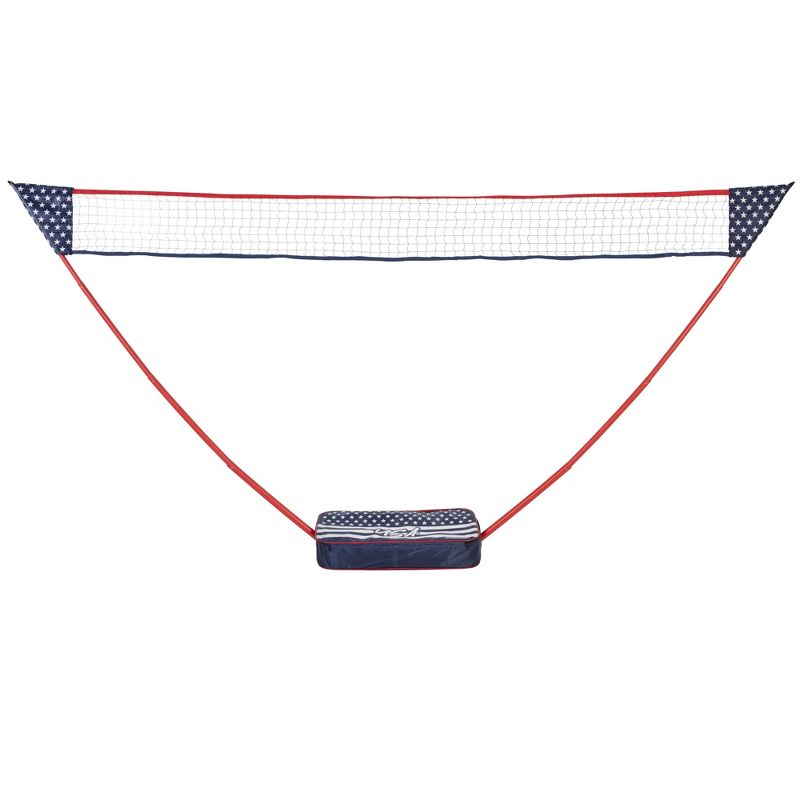 Zume Games Patriotic Portable Badminton Lawn Sports Set