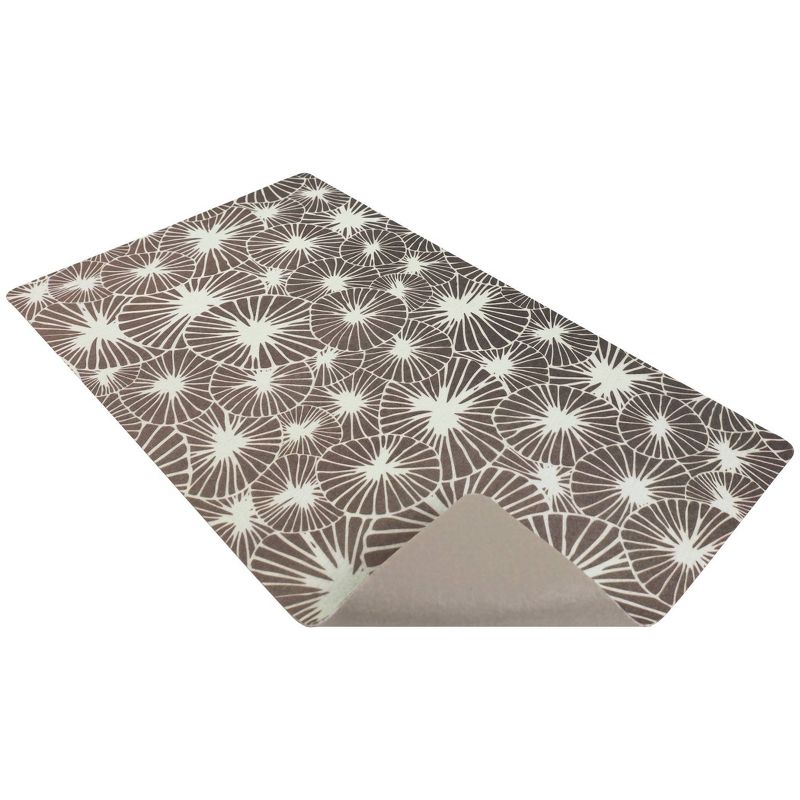 Drymate Dog and Cat Feeding Placemat - Flowers Gray