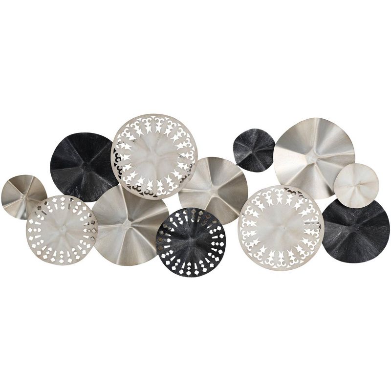 Newhill Designs Abstract Modern Discs 41 1/4" Wide Metal Wall Art