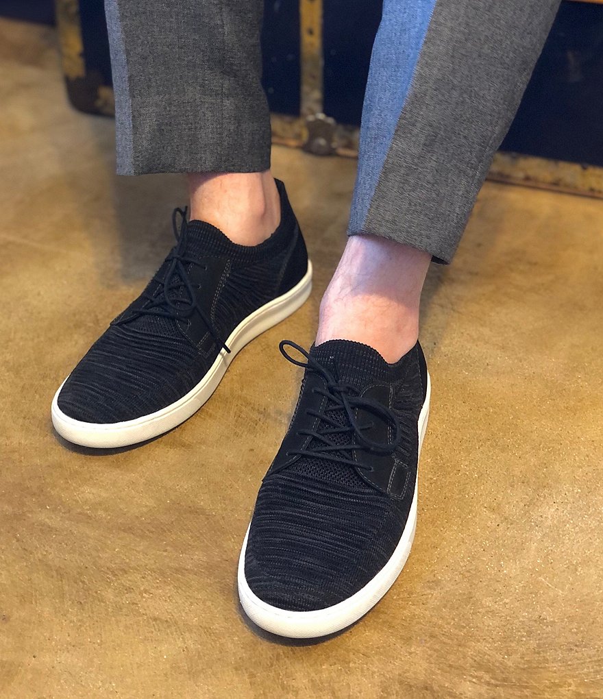 Flag LTD. Men's Boardwalk Plain Toe Lace-Up Knit Sneakers