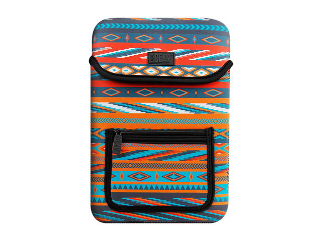 Neoprene Protective Sleeve Case for Wacom Drawing Pen Pads and 10" Tablets by USA Gear - w/ Zipper Pocket & Carrying Handle - Fits Intuos Draw, Art, Photo, 3D, Comic, Bamboo, Pen and Touch (Striped)