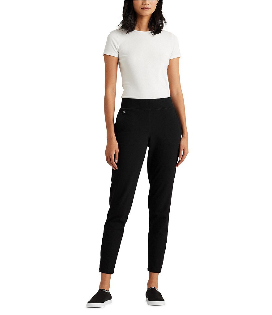 Lauren Ralph Lauren Zip Ankle Pull-On Leggings