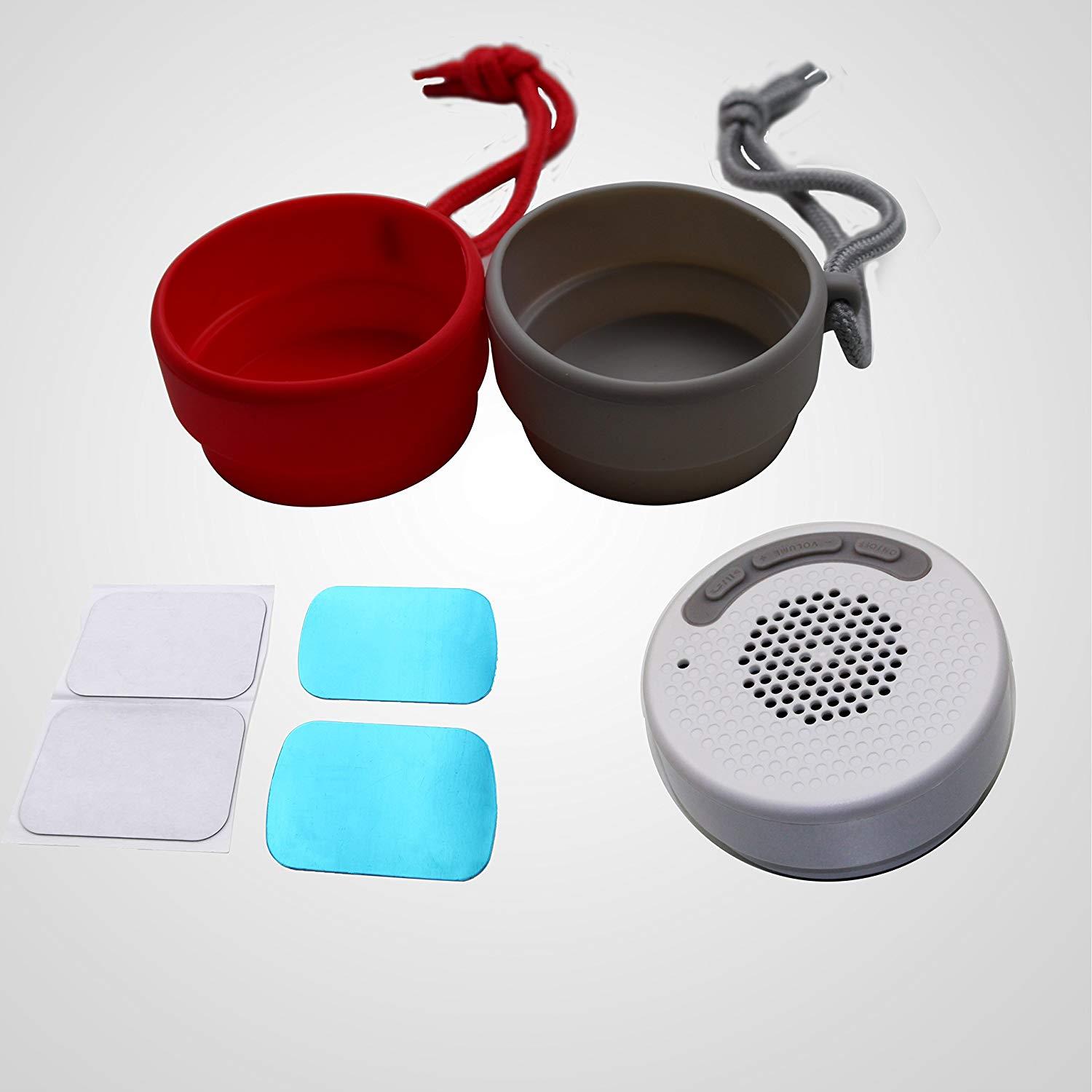 YOO.MEE Magnetic Suction Music Speakers with Waterproof, Portable, and Colorful Suit for anyplace in Your Kitchen Cooking or Bath Showering, for Music and Phone Wireless Kitchen and Bath Speaker