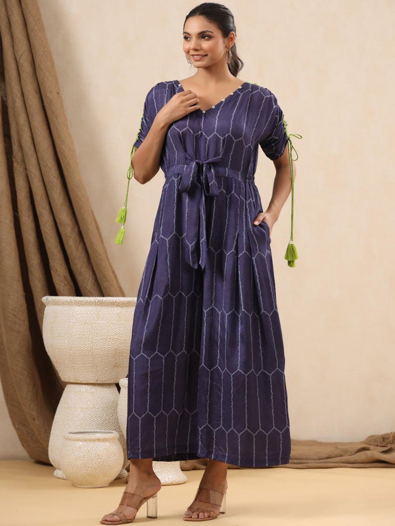 Autumnlane Orlando Indigo Cotton Jumpsuit