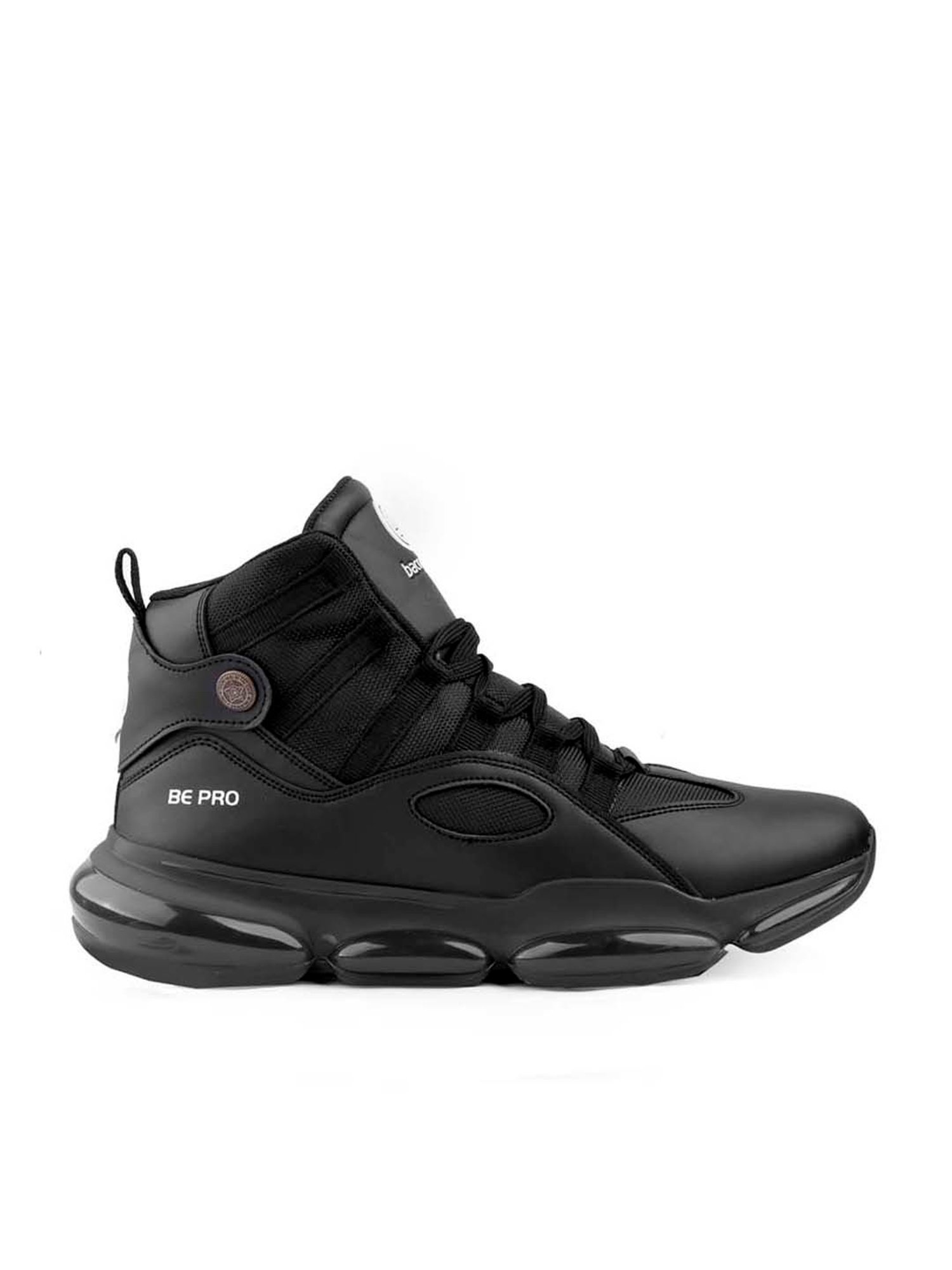 Bacca Bucci Men's DOMINATOR Black Ankle High Sneakers