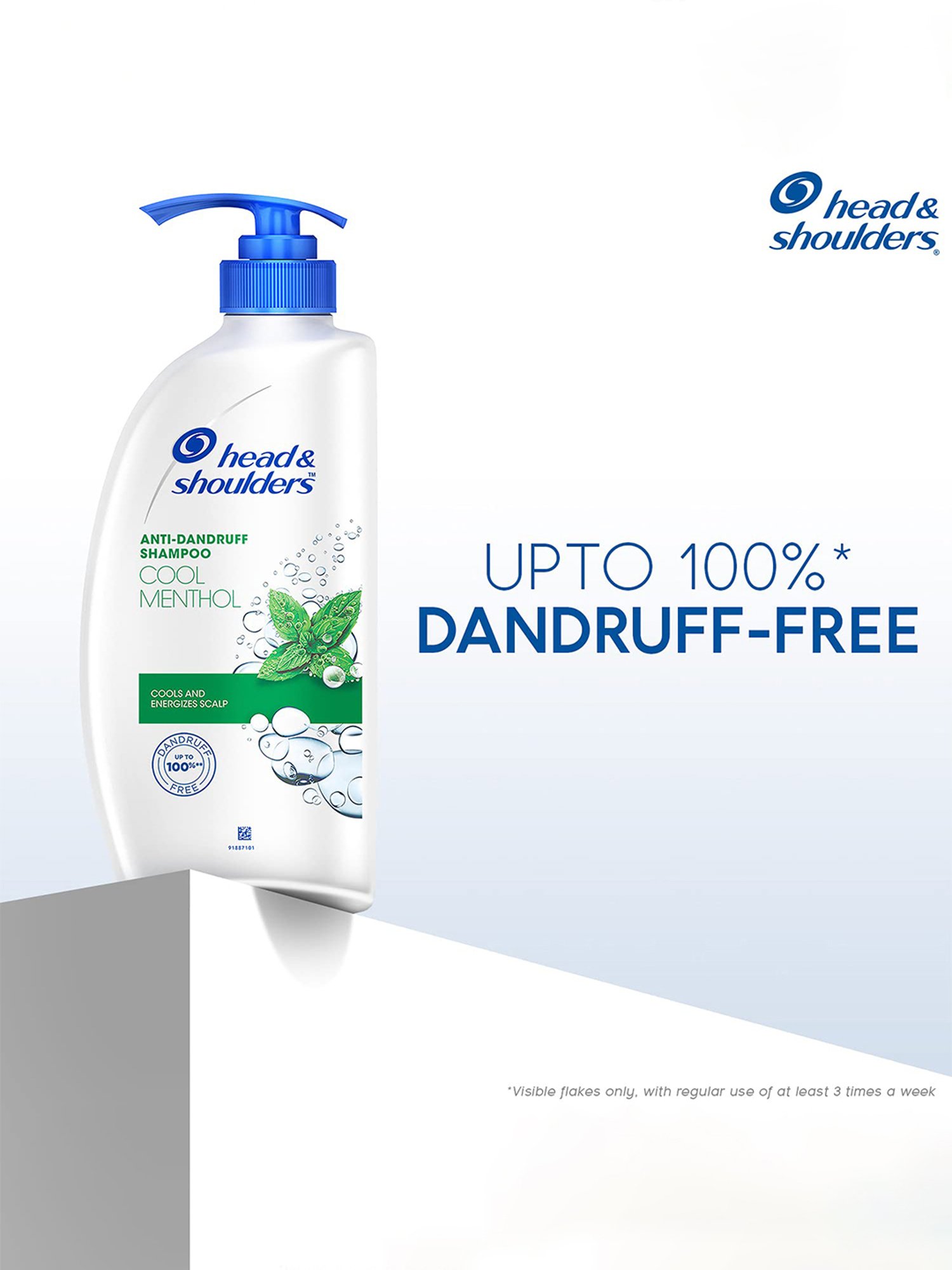 Head & Shoulders Cool Menthol Anti-Dandruff Shampoo - 650 ml