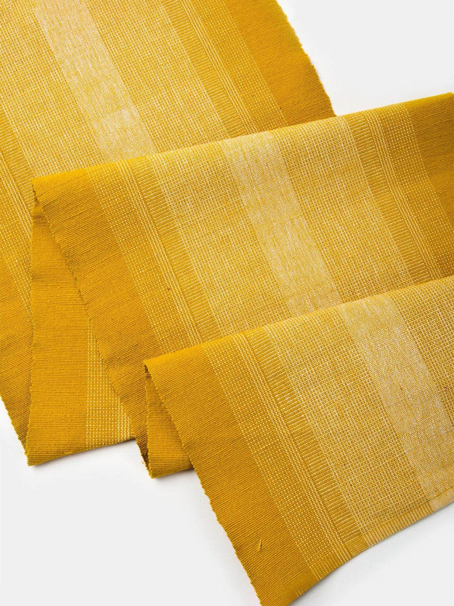 Fabindia Mustard Cotton 64 TC 485 GSM Amir Small Table Runner