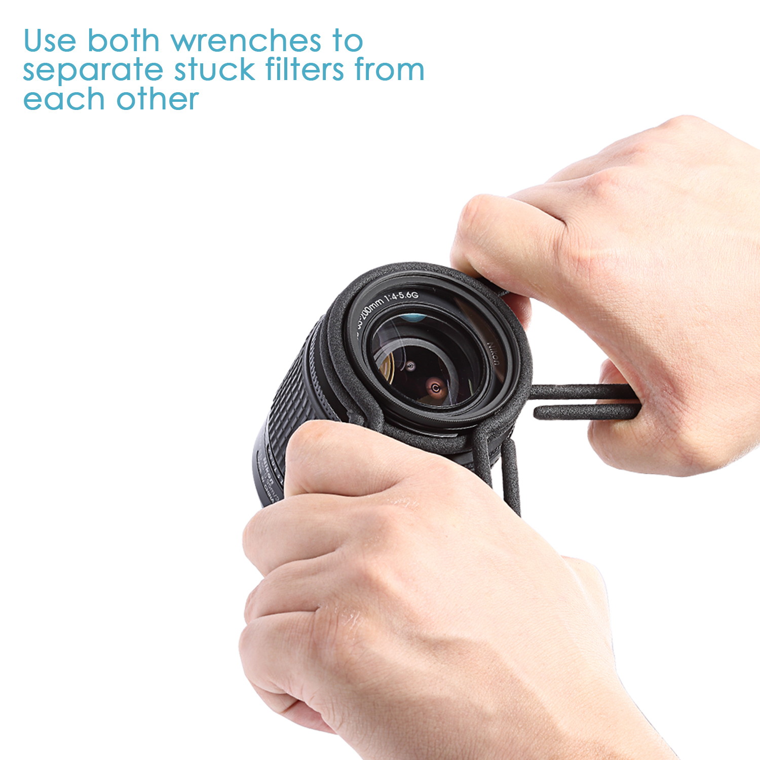 Neewer&reg; Rubber-coated Metal Camera Lens Filter Remover Wrench Set Kit(Package of Two), Fit 58mm,62mm Lens Thread for Canon,Nikon,Sony,Pentax,Fujifilm,Olympus,Panasonic and other DSLR Cameras