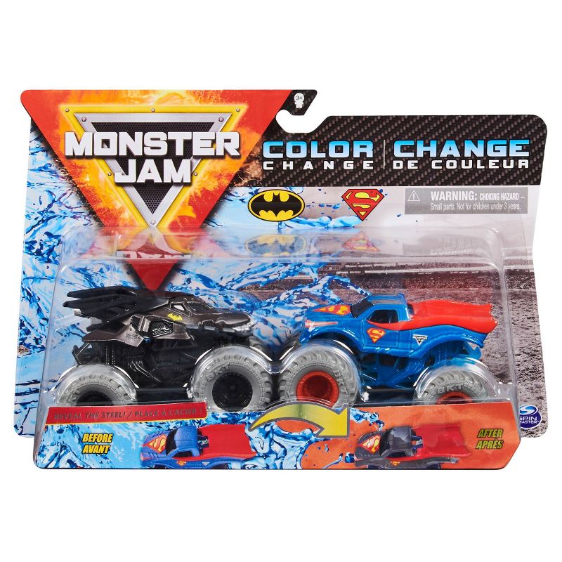 Monster Jam  Batman vs Superman 1:64 Scale - 2pk