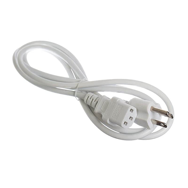 Power Cord 3 Prong 3 Feet White Premium Quality Copper Wire Core Computer Medical Server Desktop NEMA 515 to C13 IEC 320 UL Listed Power Cable