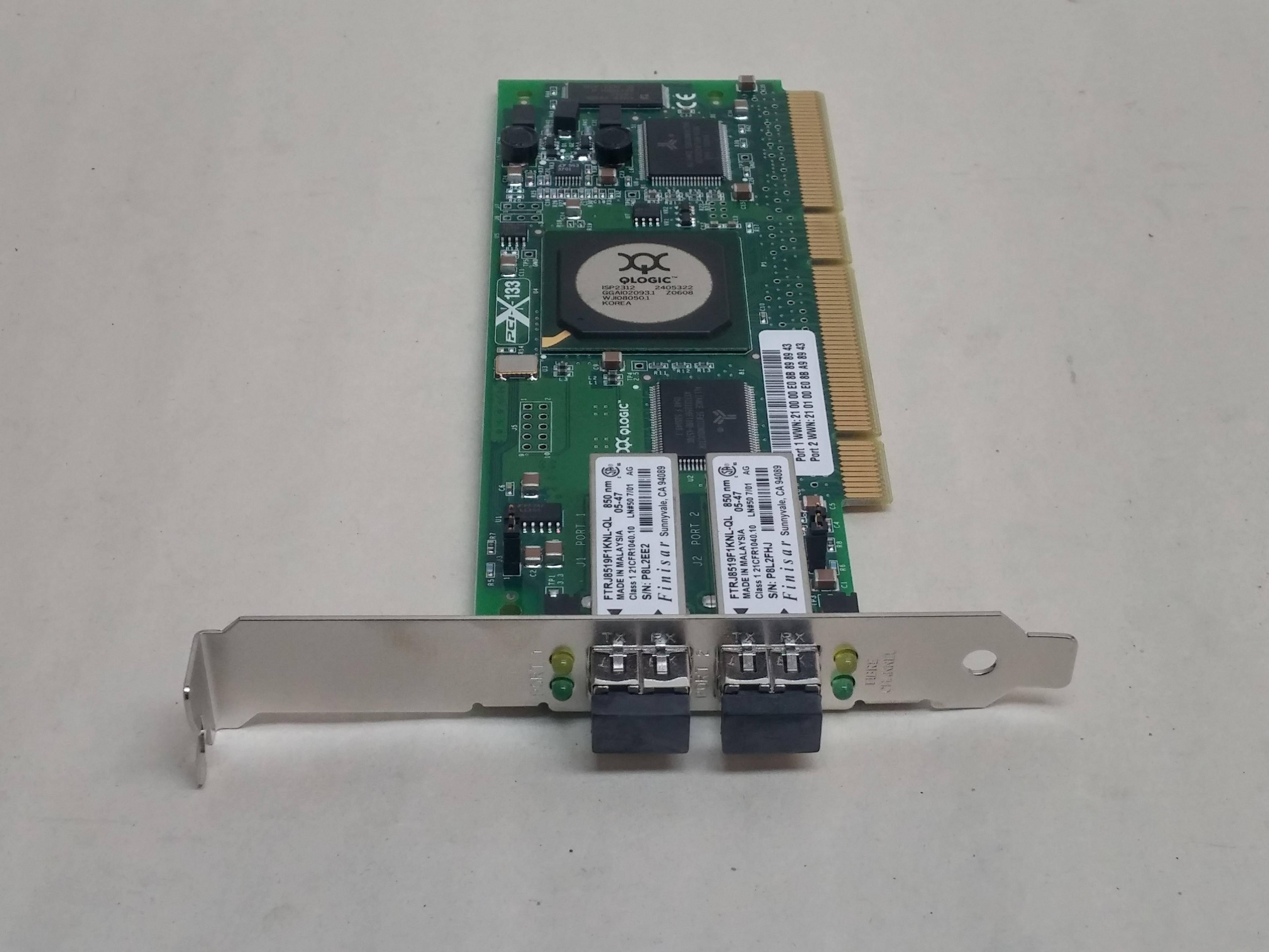 QLOGIC Qla2342 Sanblade 2Gb Dual Port 64Bit 133Mhz Pcix Fibre Channel Host Bus Adapter