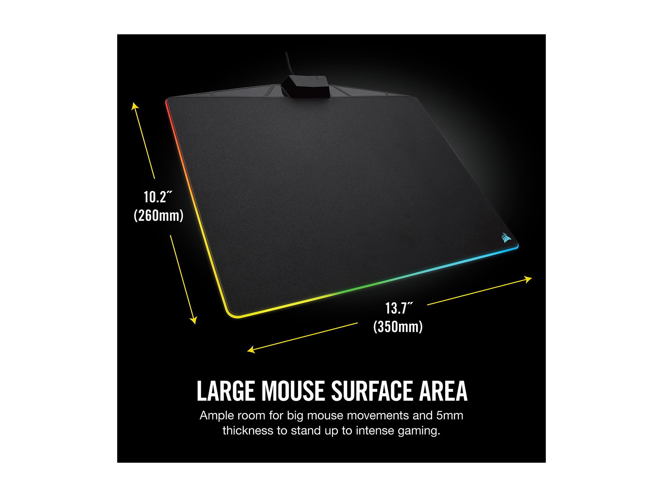 Mobile Edge 18.5 Ergonomic Gel Wrist Rest Anti-Slip Base