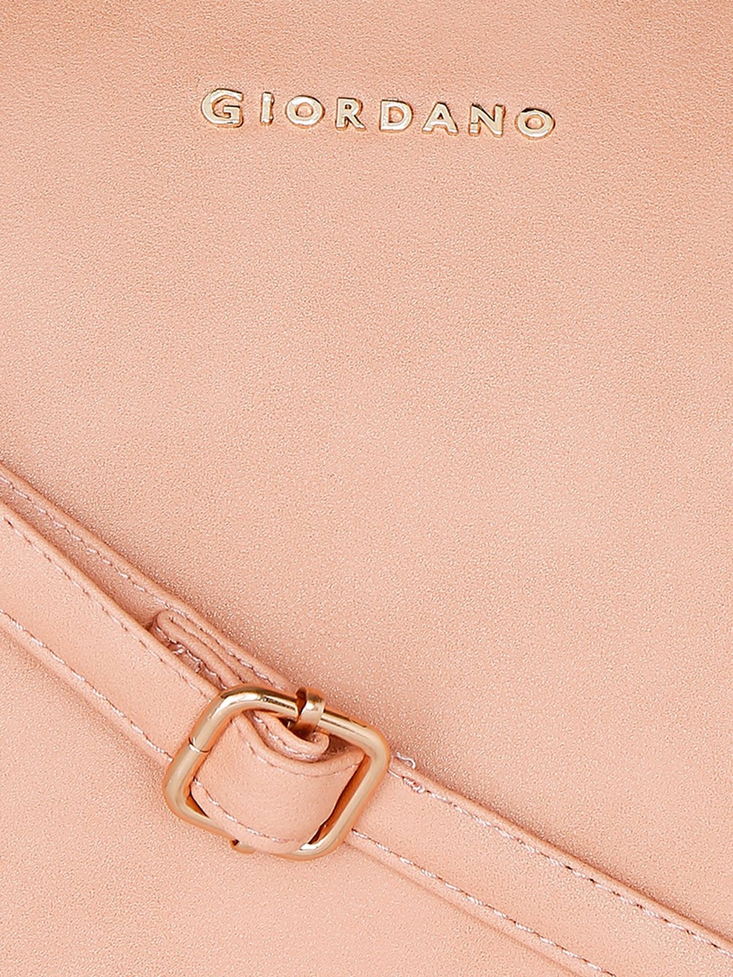 Giordano Pink Solid Medium Shoulder Handbag