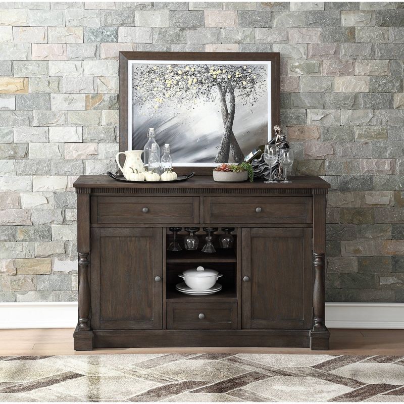 Leilani Server Walnut - Acme Furniture