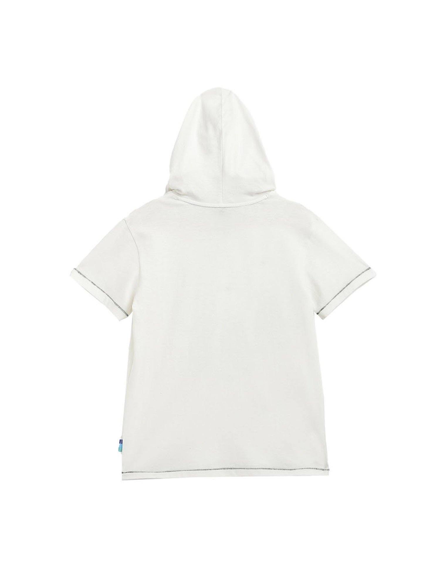 Li'l Tomatoes Boys White Embellished T-Shirt