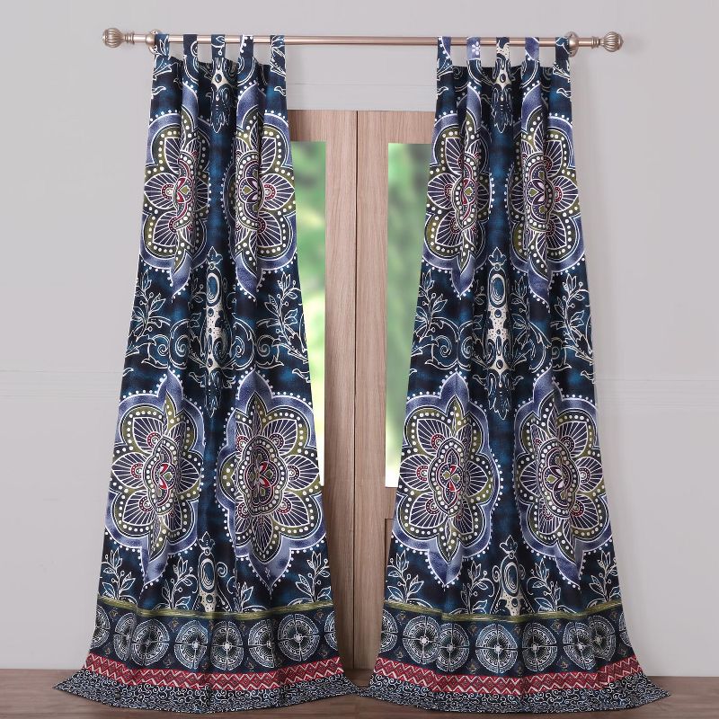 Barefoot Bungalow Twyla Window Curtain Panel - 42 x 84, Blue