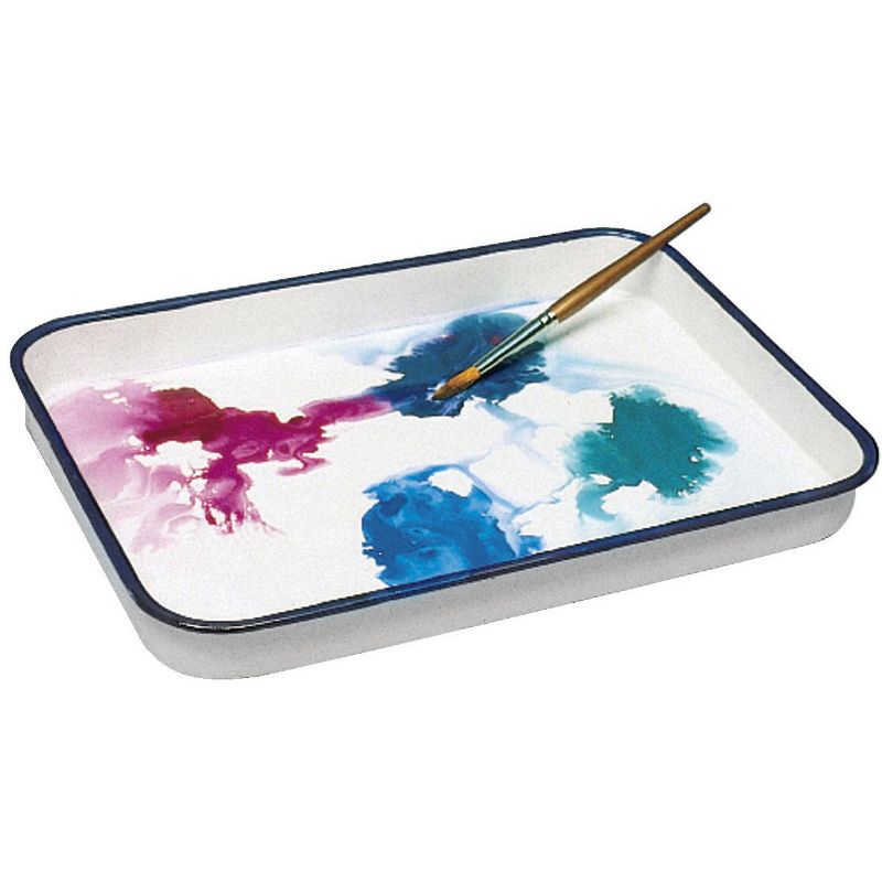 Jack Richeson Butcher Tray Palette, 7-1/2 x 11 in, Porcelain On Steel, White