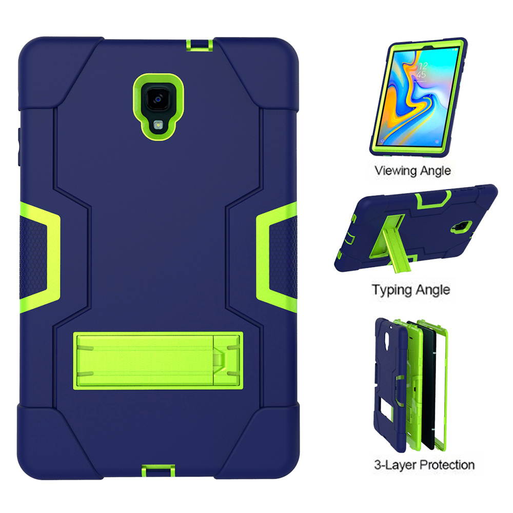 Galaxy Tab A 10.5 2018 Case,Mignova 3 Layer Heavy Duty Hybrid Shockproof Silicone+Hard PC Bumper Full-Body Protective Case Cover with Stand for Samsung Galaxy Tab A 10.5 SM-T590/T595