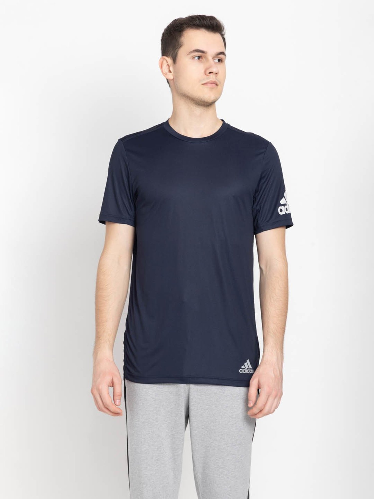 Adidas Oxford Blue Regular Fit Sports T-Shirt