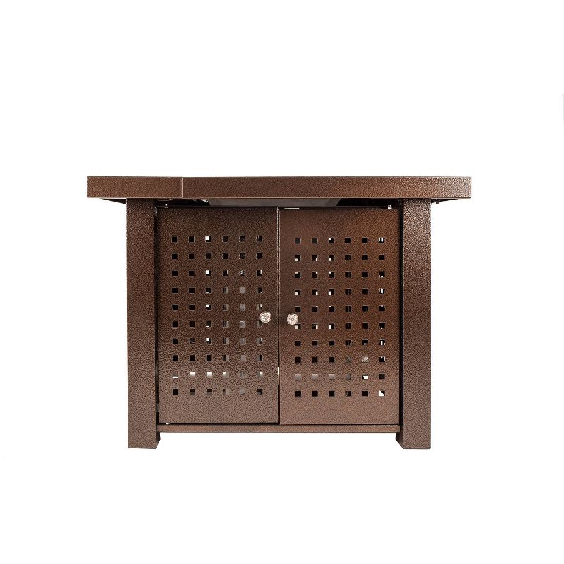 Pleasant Hearth Eden 38" Perforated Bronze Gas Fire Pit Table