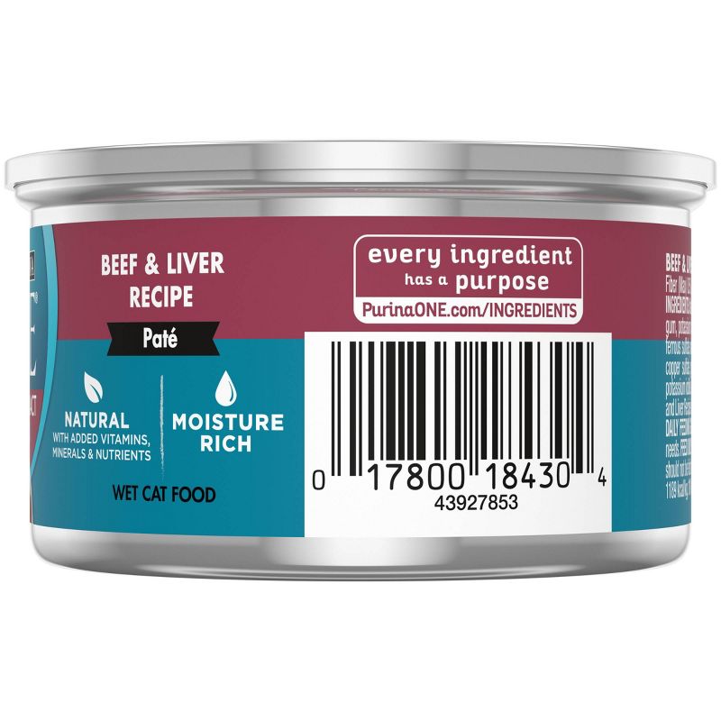 Purina ONE Urinary Tract Health Beef & Liver Pate Premium Wet Cat Food - 3oz