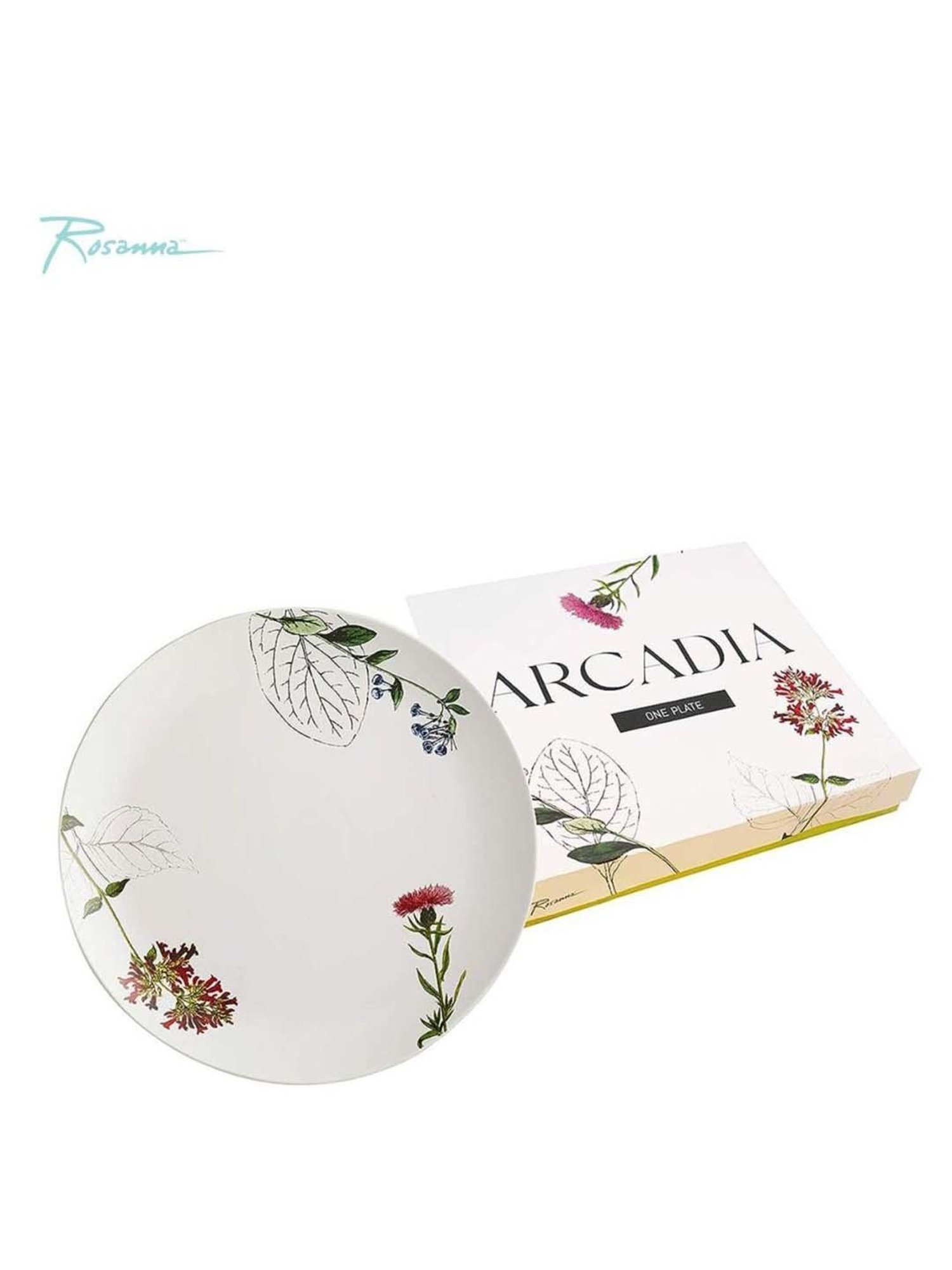 Rosanna 4-Piece Multi Medium Floral Print Appetizer Plate Set