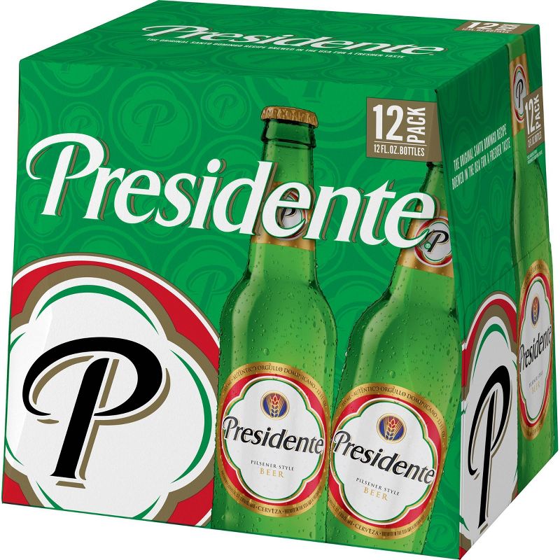 Presidente Pilsner Style Beer - 12pk/12 fl oz Bottles