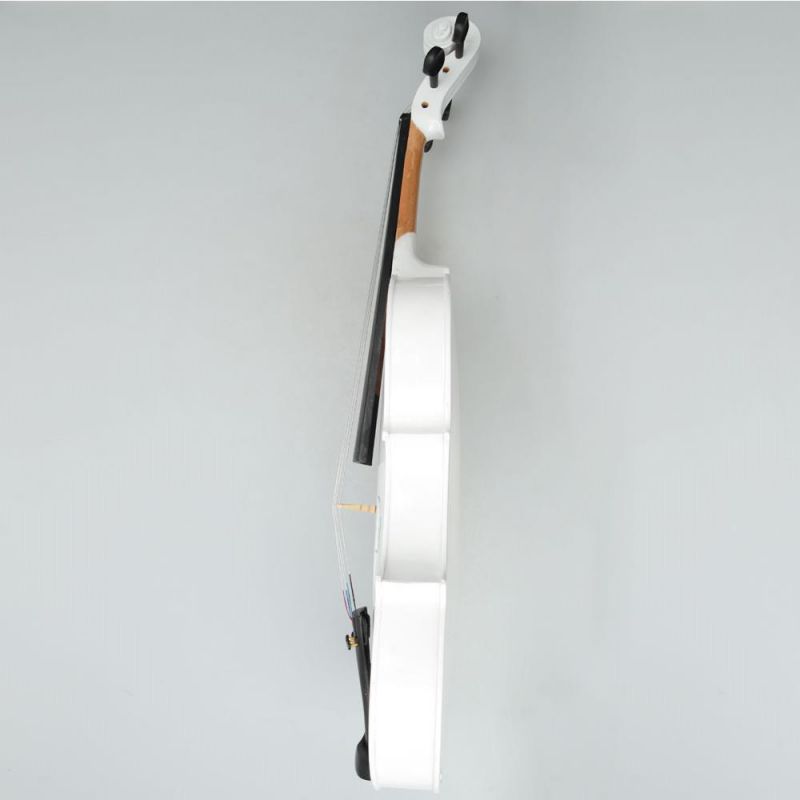 New 16 Inch High Quality Basswood Acoustic Viola with Case Rosin Bow White Color