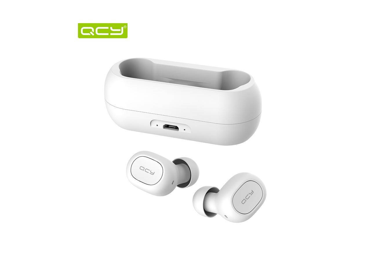 QCY T1C Bluetooth V5.0 3D Stereo Sports Wireless Headset Headset With Dual Microphones White