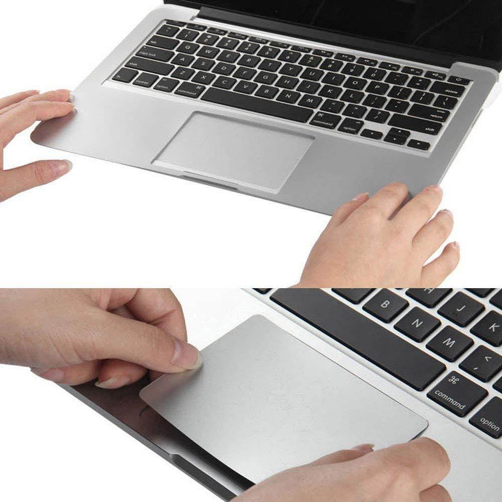 Palm Rest Cover Skin with Trackpad Protector for MacBook Pro 15 inch A 1707 with Touch Bar(silver)