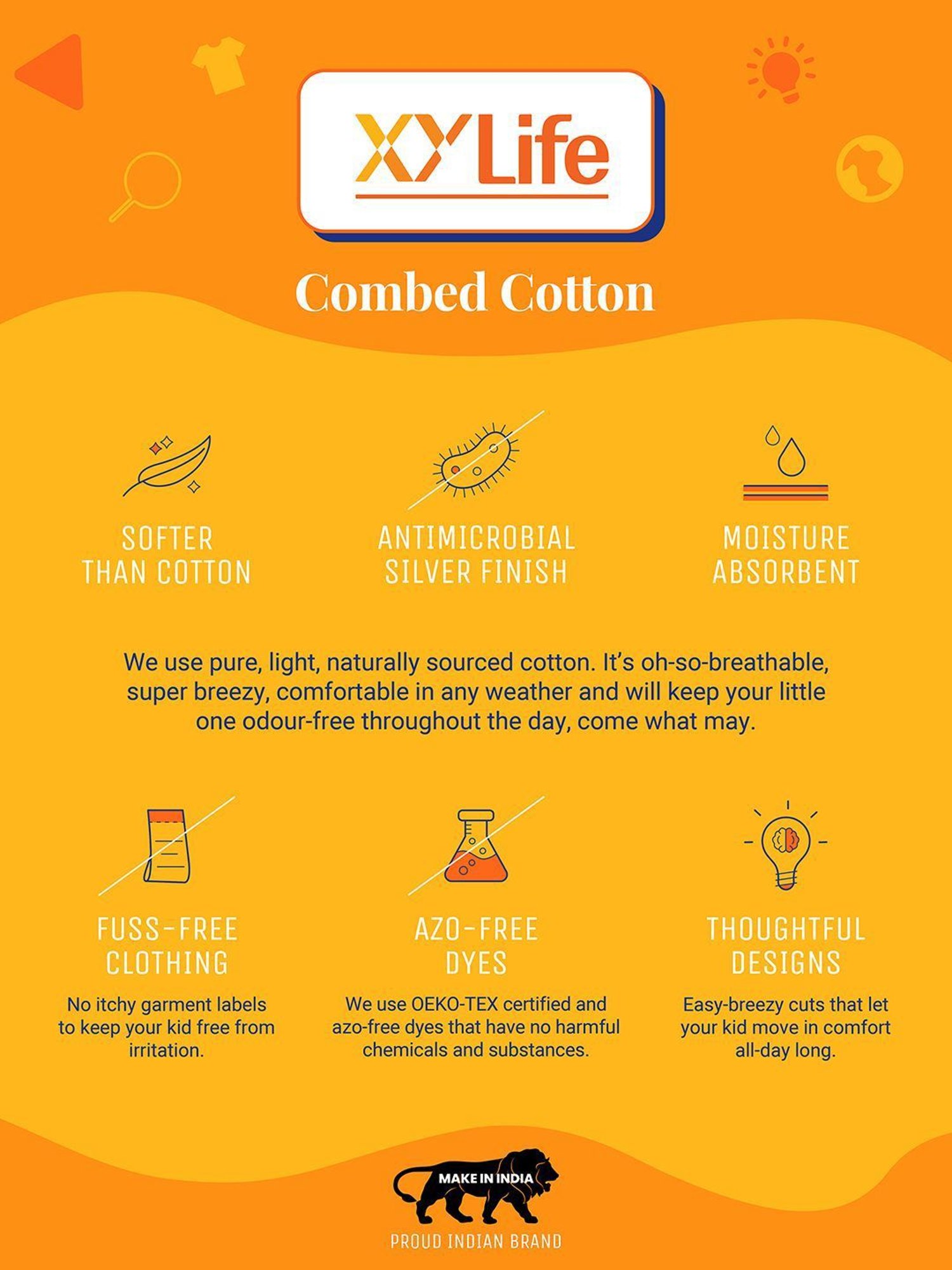 XY Life Kids Black Relaxed Fit Tank Top