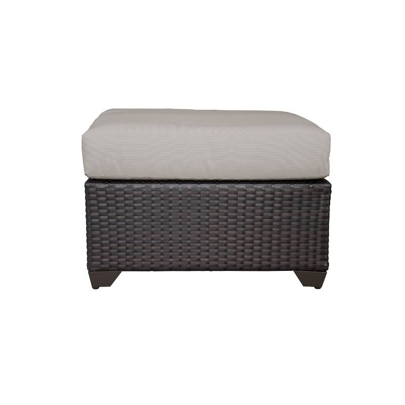 Barbados 12pc Patio Curved Sectional Seating Set with Cushions - Beige - TK Classics