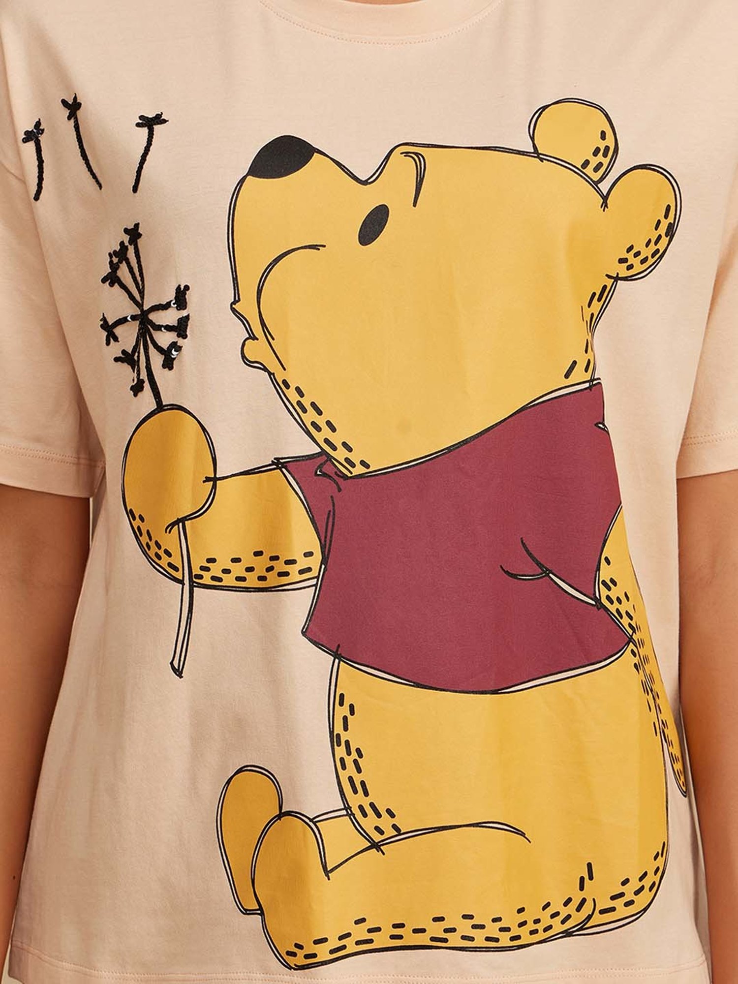Disney Winnie The Pooh Sequined T-Shirt