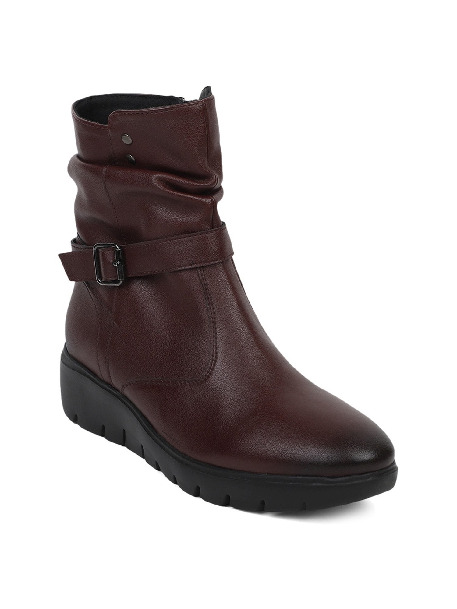 Elle Women's Cherry Wedge Booties