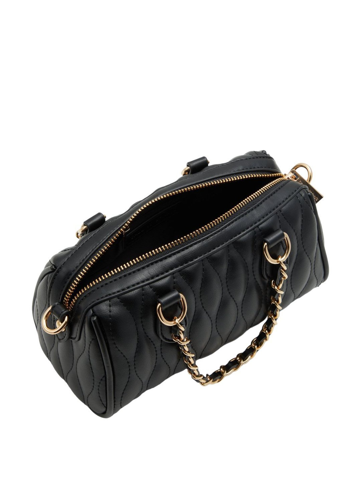 Call It Spring Black Textured Small Handbag