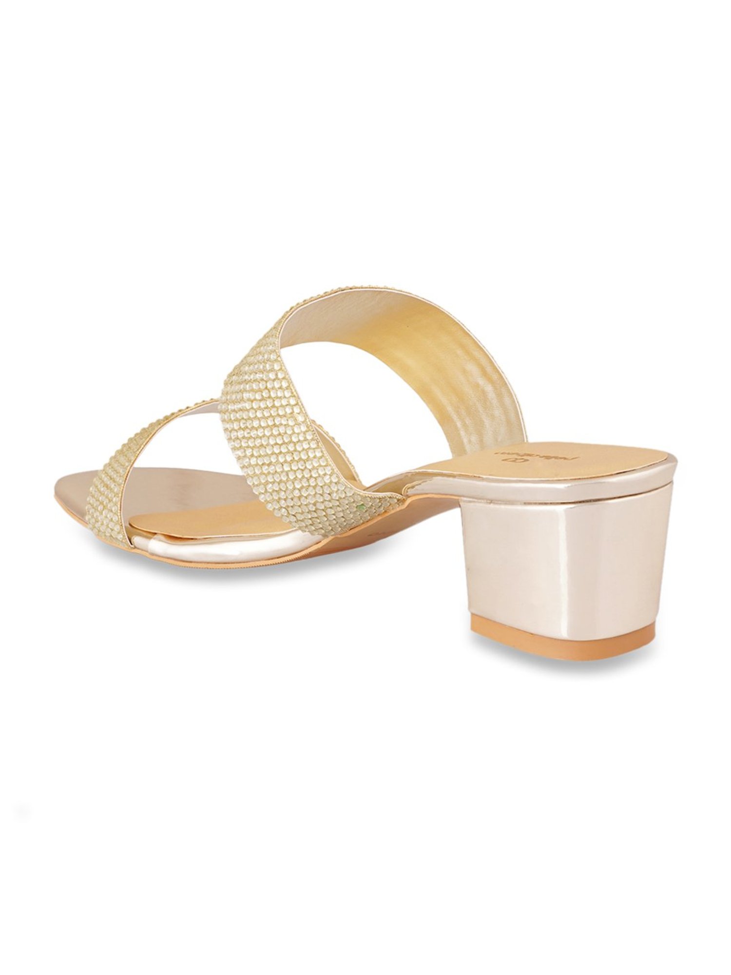 Pelle Albero Women's Golden Ethnic Sandals