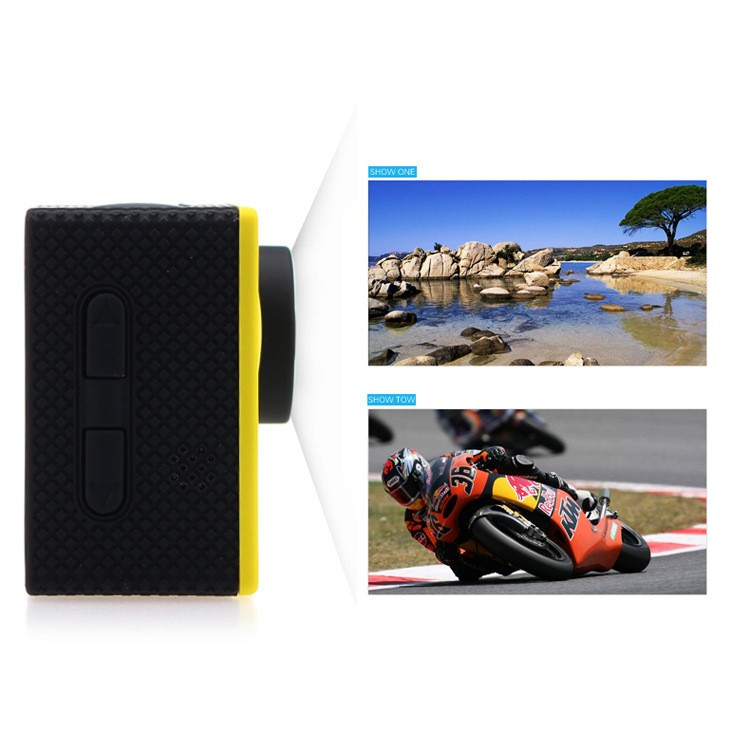 Waterproof HD sports camera, 1080P full 170&deg; wide angle gopro4K HD sports camera with WIFI transport 30 meters waterproof--white