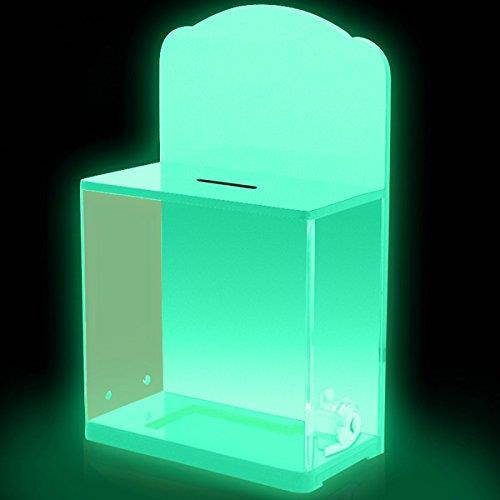 My Charity Boxes ~ High Quality ~ GLOW IN THE DARK ~ Donation Box ~ Ballot Box ~ Suggestion Box ~ Tip Container ~ Great Fundraising Tool