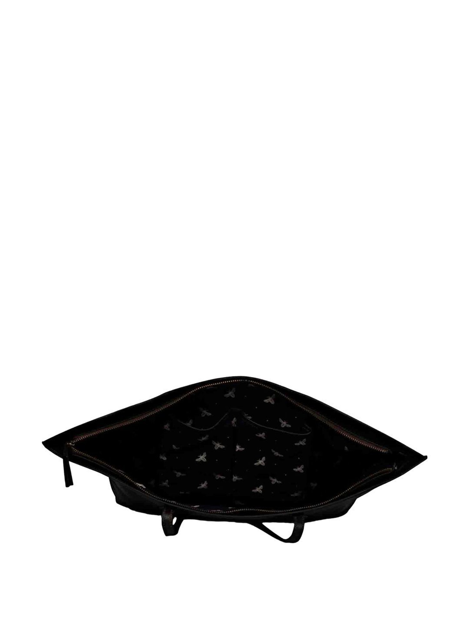 Favore Black Solid Medium Totes