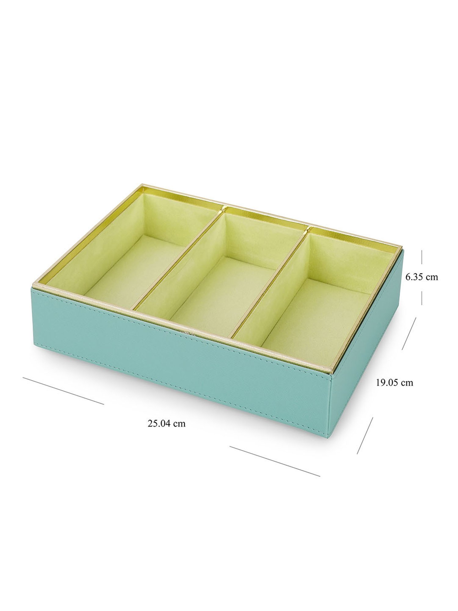 Pure Home and Living Green Faux Leather Organisers