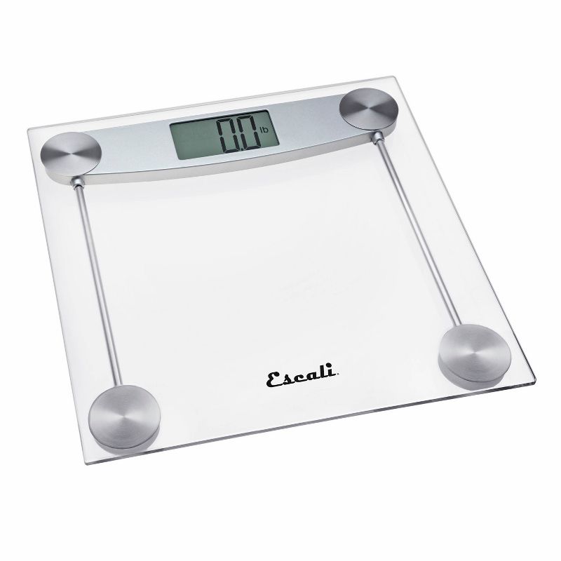 Digital Glass Bathroom Scale Clear - Escali