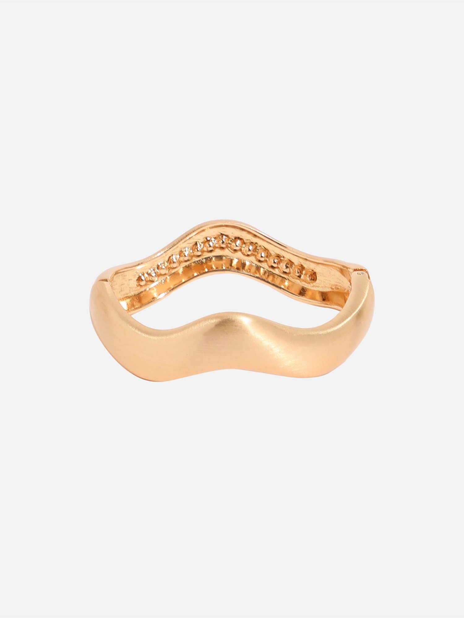 Sohi Embellished Swirl Golden Bracelet for Women & Girls