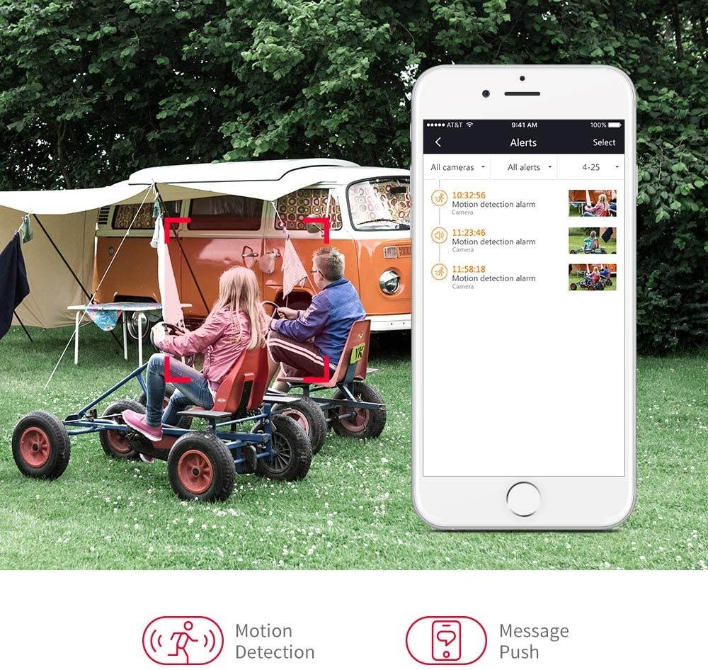 Foscam G2 1080P 25FPS WiFi Security Camera, Alexa Compatible, AI Human & Motion Detection, Free Cloud Service Included, 65ft Night Vision with 30 IR LEDs, IP66 Weatherproof for Indoor or Outdoor,White