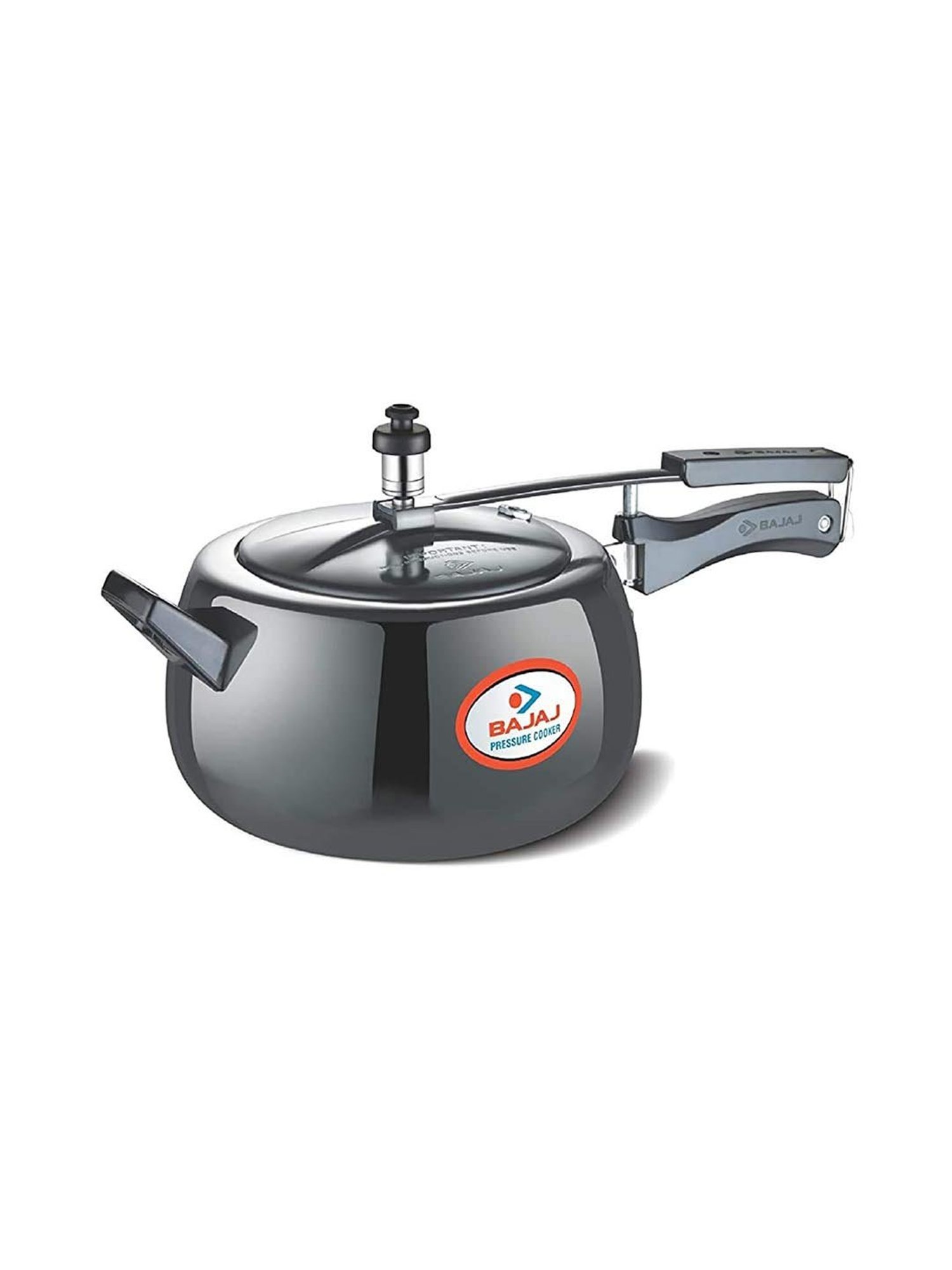 Bajaj PCX 65HD Black Aluminium 5 Ltr Pressure Cooker (ISI Certified) - Set of 1