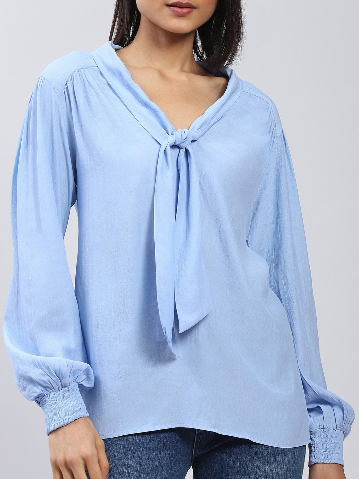 Label Ritu Kumar Sky Blue Top