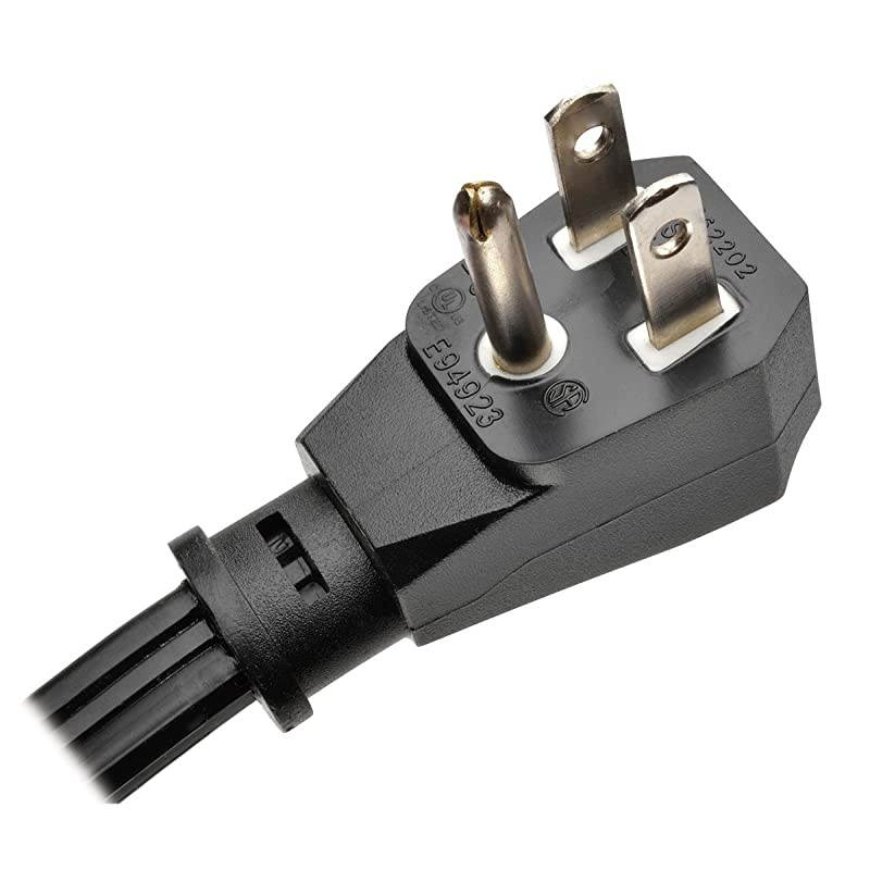 3 Outlet Desktop Surge Protector Power Strip for Grommet Installation 2 USB Charging Ports RJ45 Black 10ft Cord TLP310DMUSB