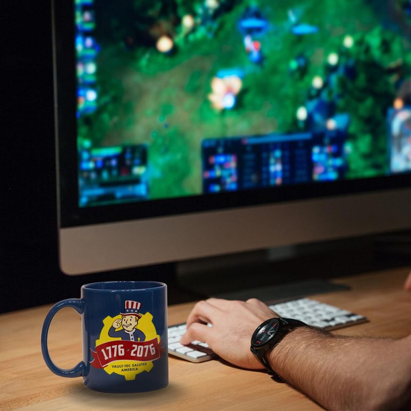 Just Funky Fallout Collectibles | Fallout 76 Tricentennial Ceramic Coffee Mug | 11 oz