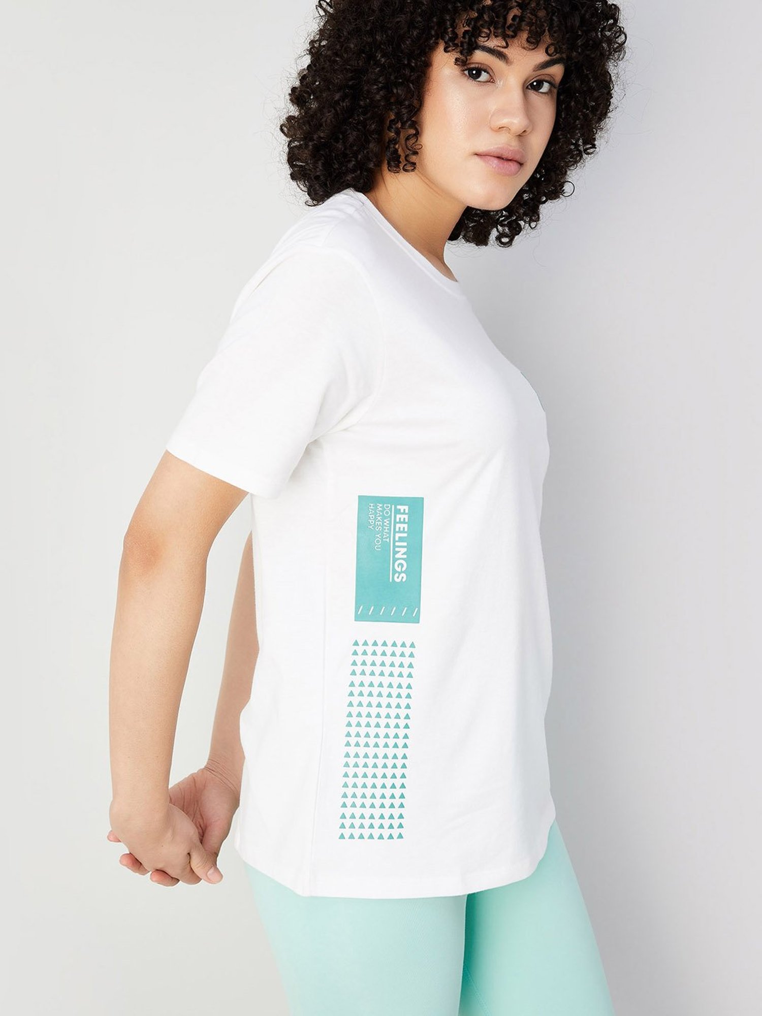 KAPPA White Graphic Print T-Shirt