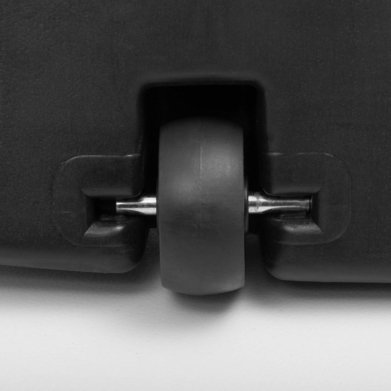 62.61lbs Outdoor Concrete/Cement Filled Pentagonal Umbrella Base for Market Umbrella with 2 Wheels and 2 Locks Black - Crestlive Products