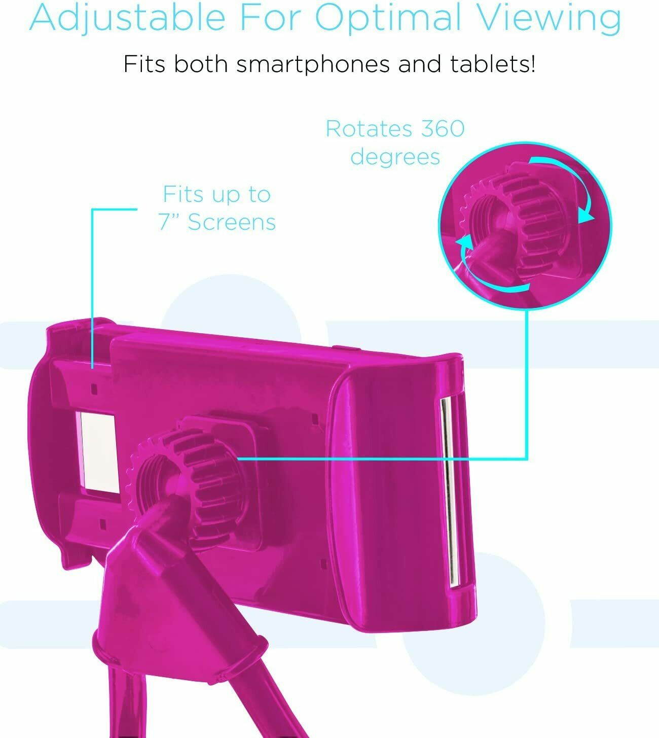 Aduro Lounger Cell Phone Mount Holder for Neck, Universal Smartphone Lazy Stand